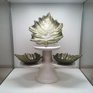 1960's 5 pc set Verre églomisé gilded. SHIPS FREE